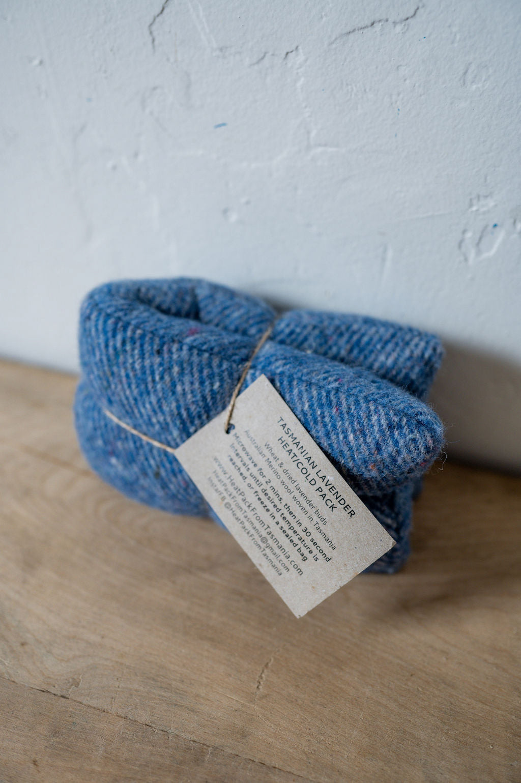 Merino Wool Heat Pack Marine Blue | Heatpack From Tasmania | Miss Arthur | Home Goods | Tasmania