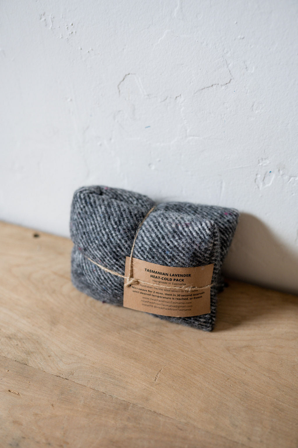 Merino Wool Heat Pack Black | Heatpack From Tasmania | Miss Arthur | Home Goods | Tasmania