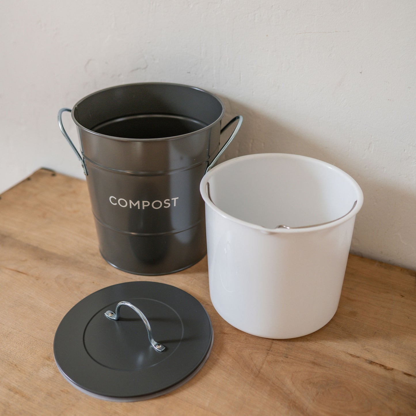 Compost Bucket Charcoal | Heaven in Earth | Miss Arthur | Home Goods | Tasmania