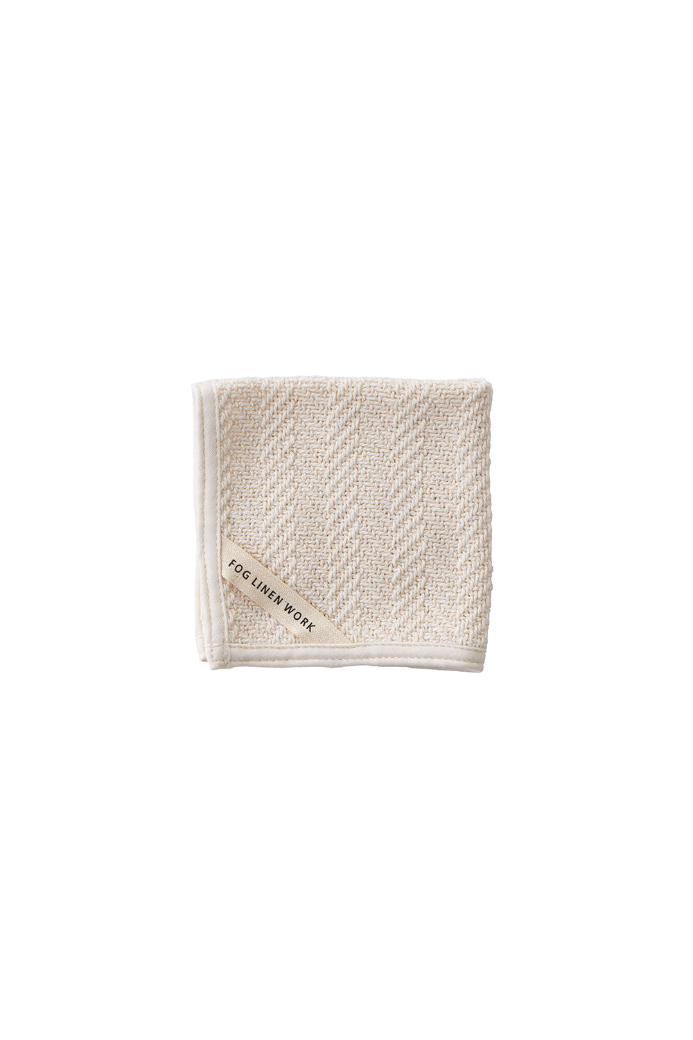 Fog Linen Work Herringbone Cotton Wash Cloth | Fog Linen Work | Miss Arthur | Home Goods | Tasmania