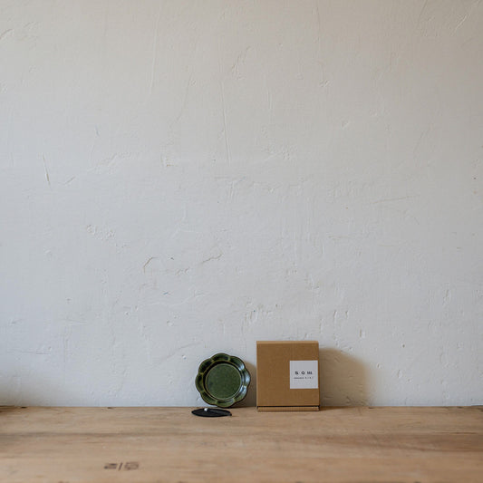 Hibi Ceramic Incense Dish Flower Moss | Hibi | Miss Arthur | Home Goods | Tasmania