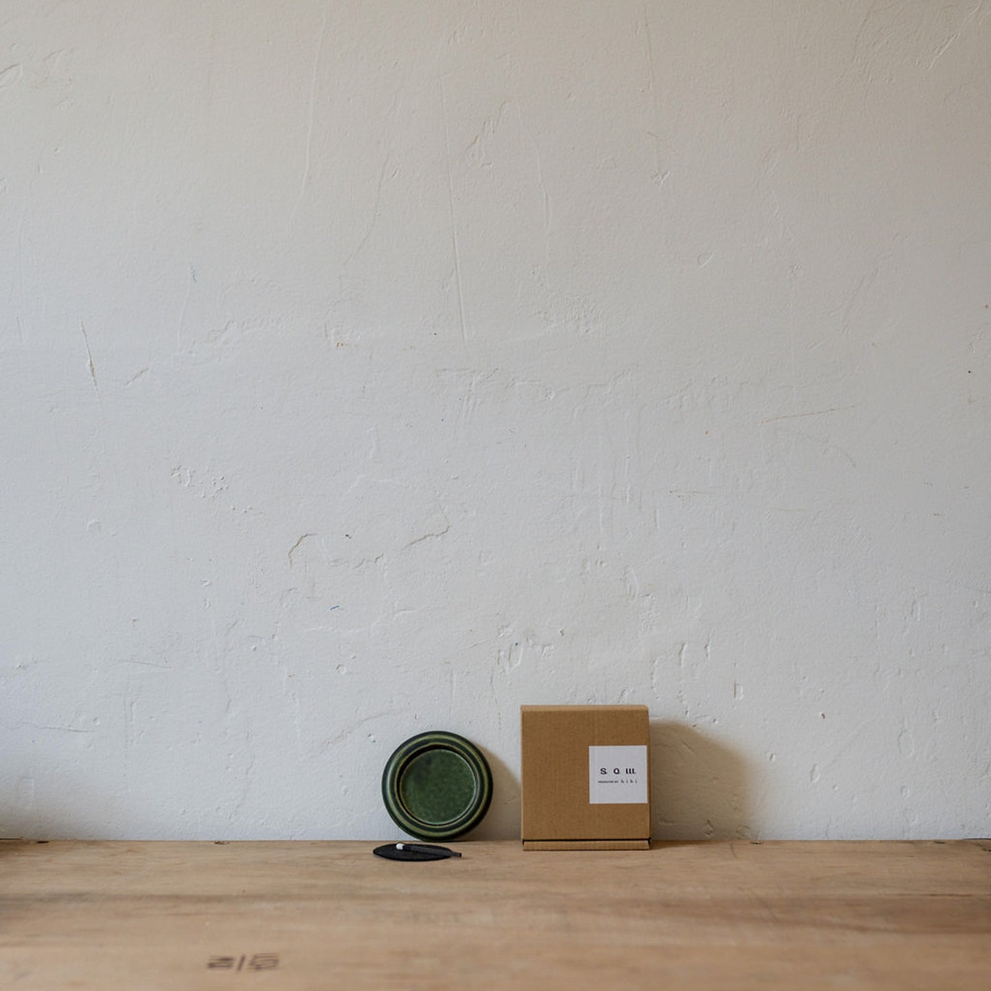 Hibi Ceramic Incense Dish Round Moss | Hibi | Miss Arthur | Home Goods | Tasmania