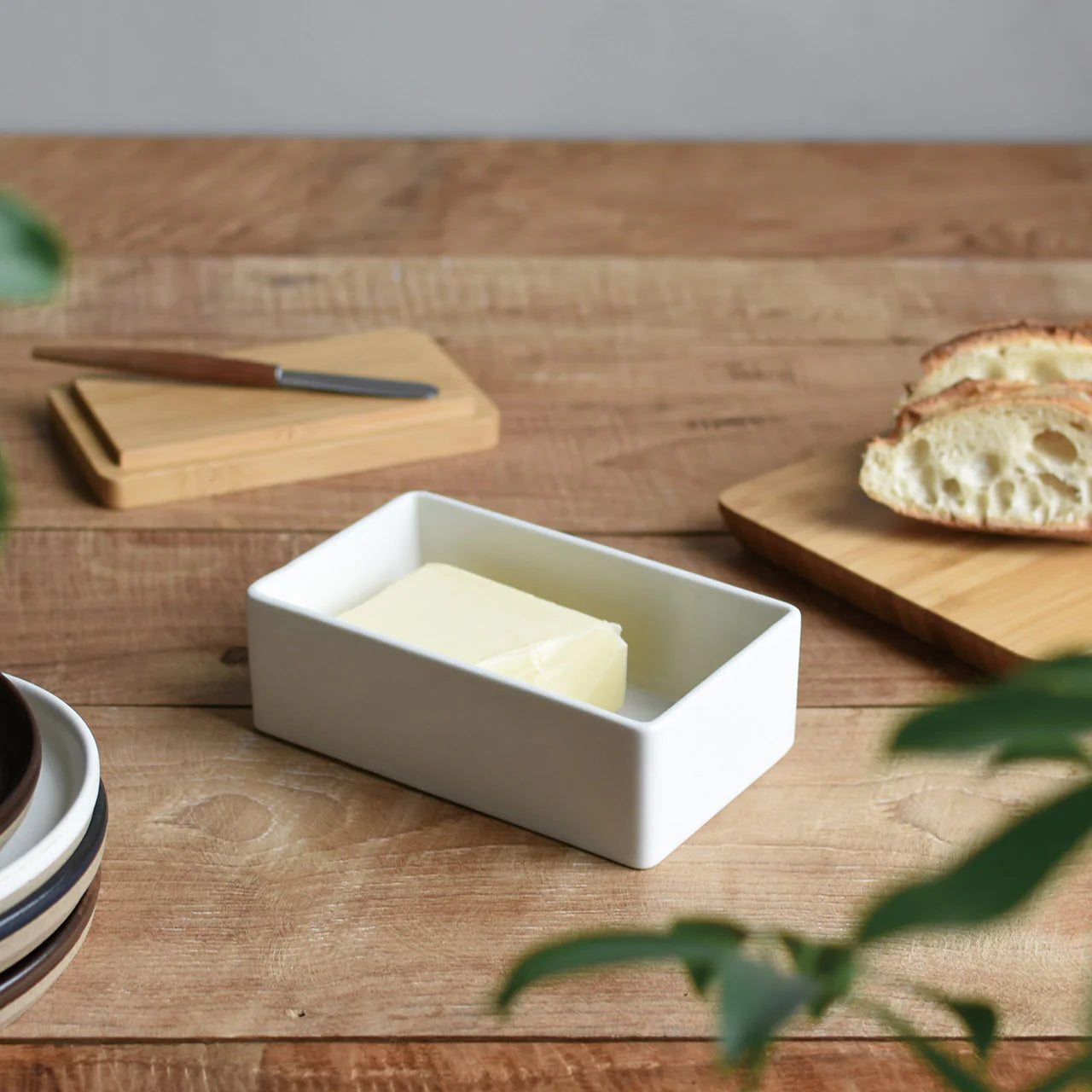 Kinto Taku Butter Dish White | Kinto | Miss Arthur | Home Goods | Tasmania