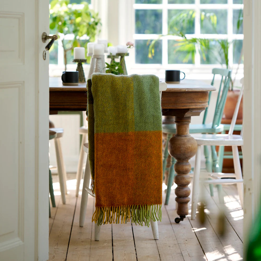 Klippan Gotland Wool Check Blanket Green | Klippan | Miss Arthur | Home Goods | Tasmania