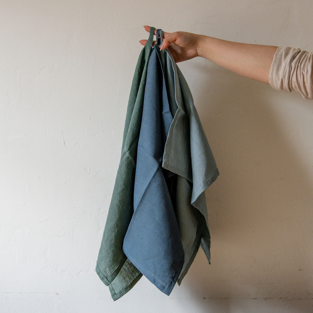 Linen Tea Towel Dusty Blue | Konohairo | Miss Arthur | Home Goods | Tasmania