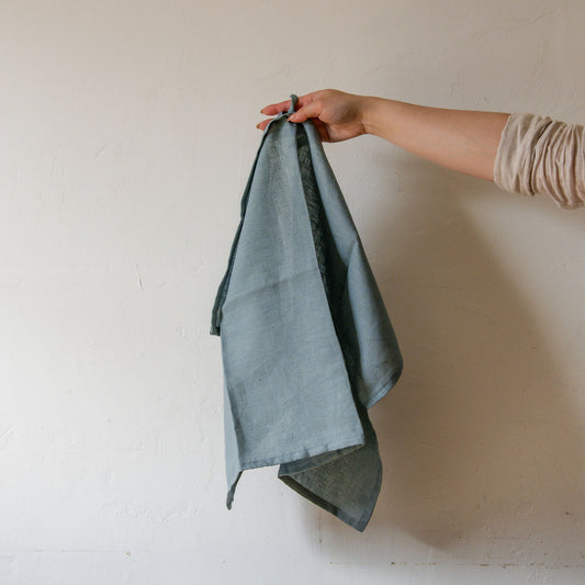 Linen Tea Towel Dusty Blue | Konohairo | Miss Arthur | Home Goods | Tasmania