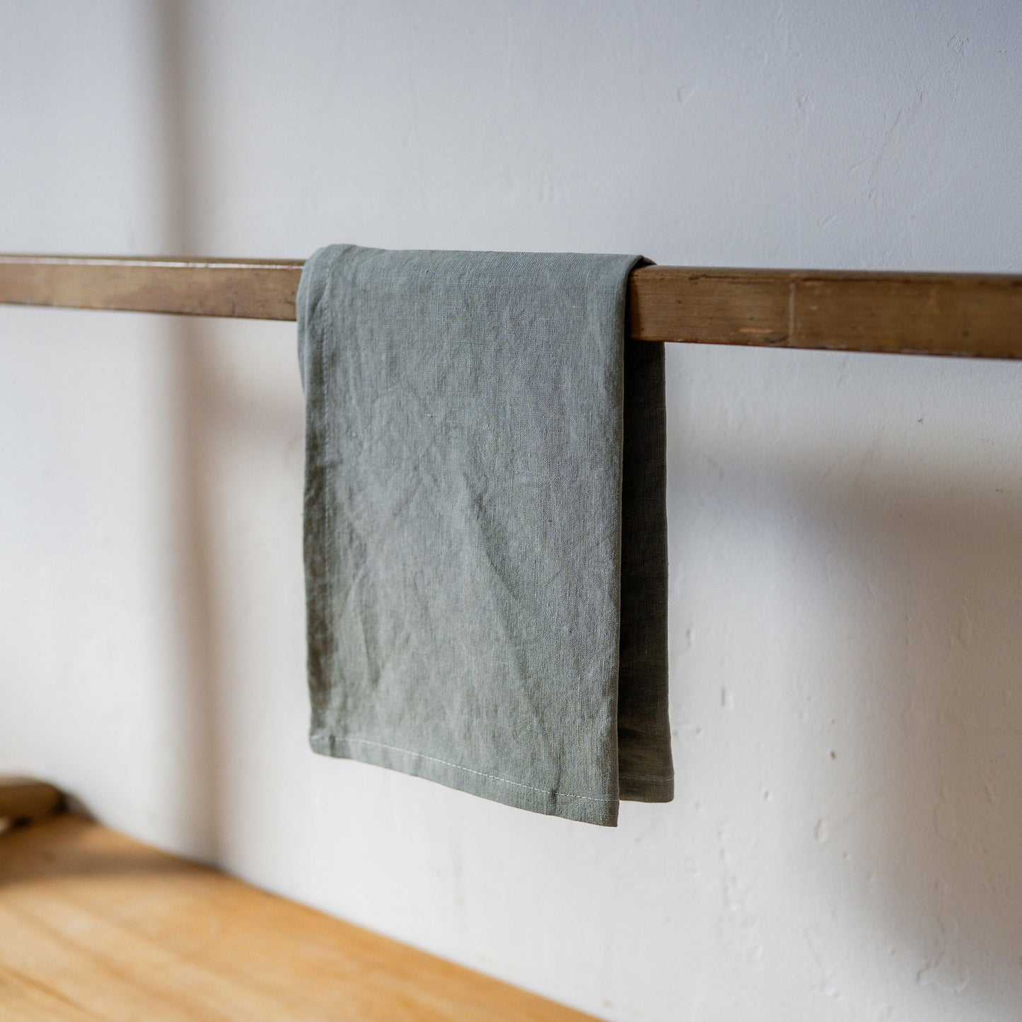 Linen Tea Towel Green