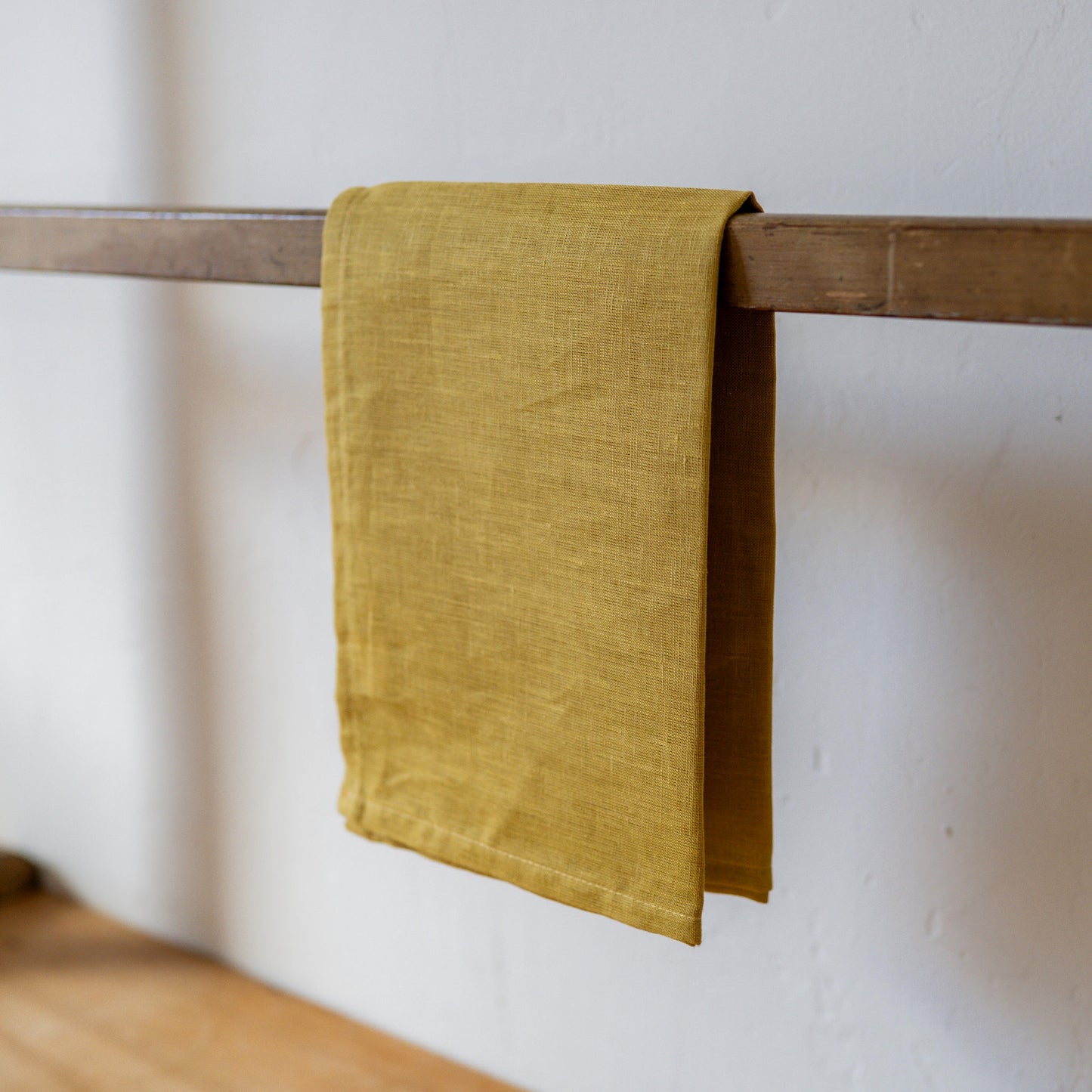 Linen Tea Towel Mustard