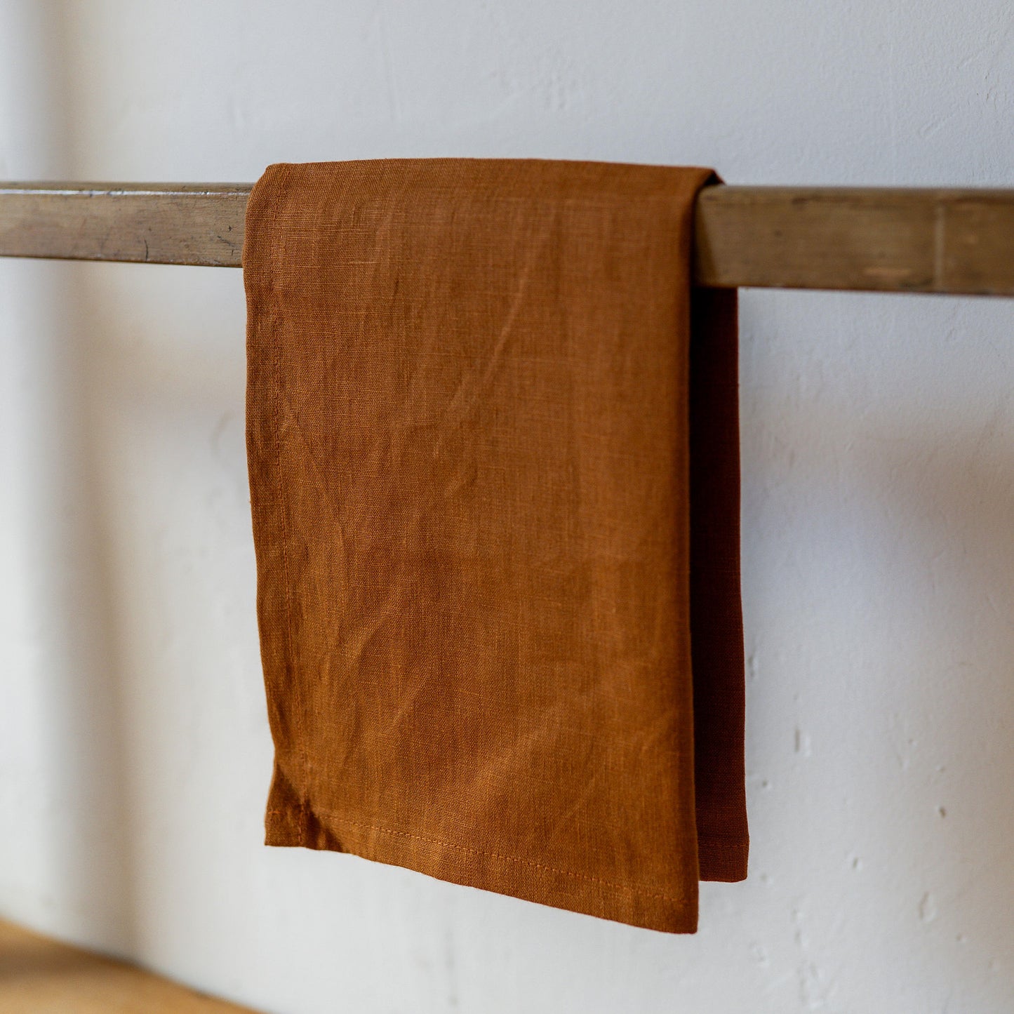 Linen Tea Towel Copper