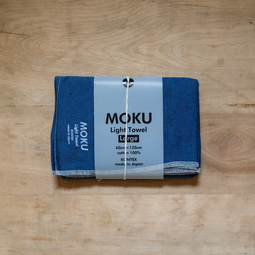 Moku Towel Navy Large | Kontex | Miss Arthur | Home Goods | Tasmania
