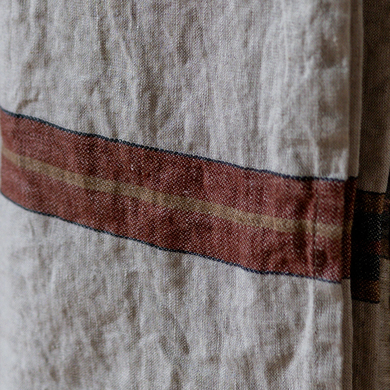 Libeco Dock Kitchen Towel Leather Stripe | Libeco | Miss Arthur | Home Goods | Tasmania