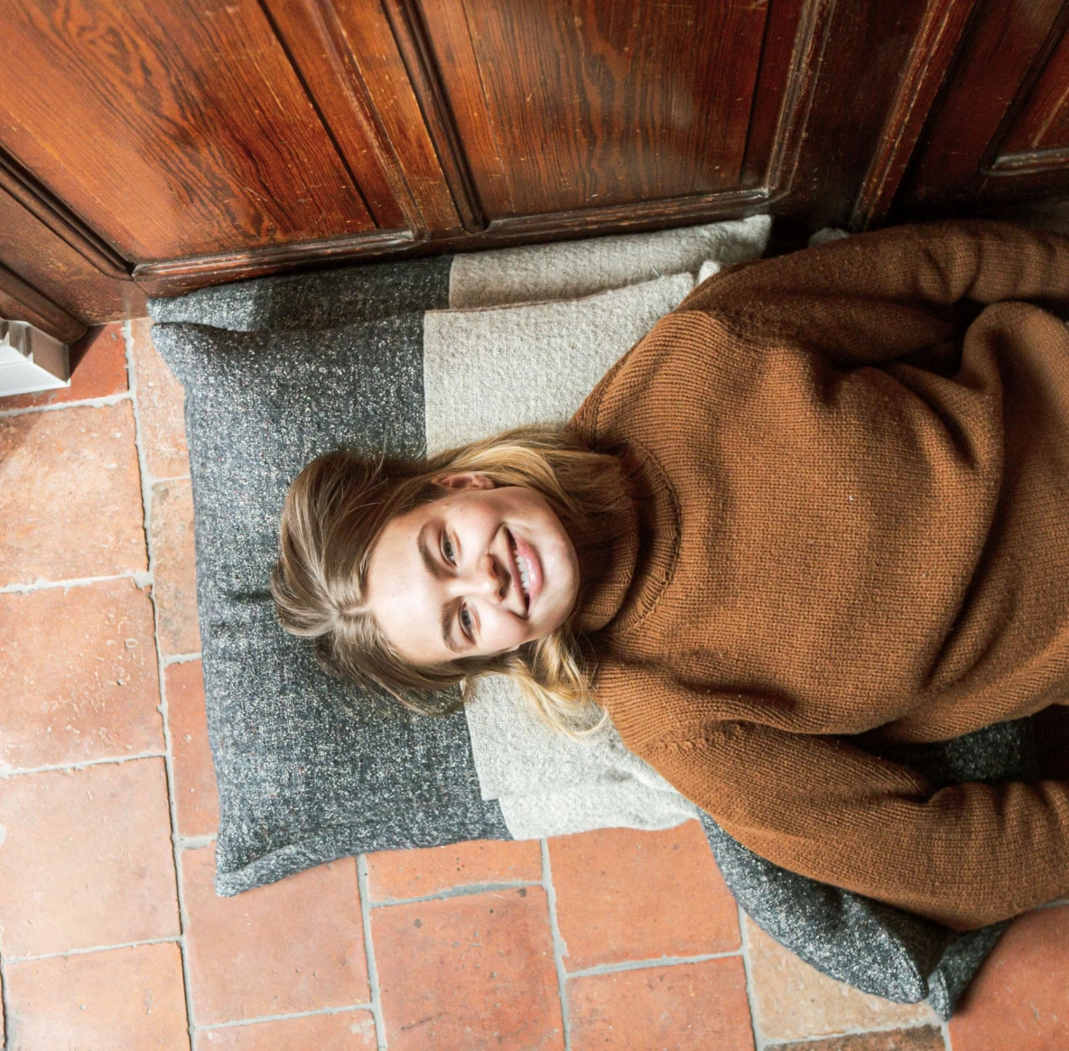 Libeco Jess Cushion Cover 63cm x 63cm Smoke | Libeco | Miss Arthur | Home Goods | Tasmania