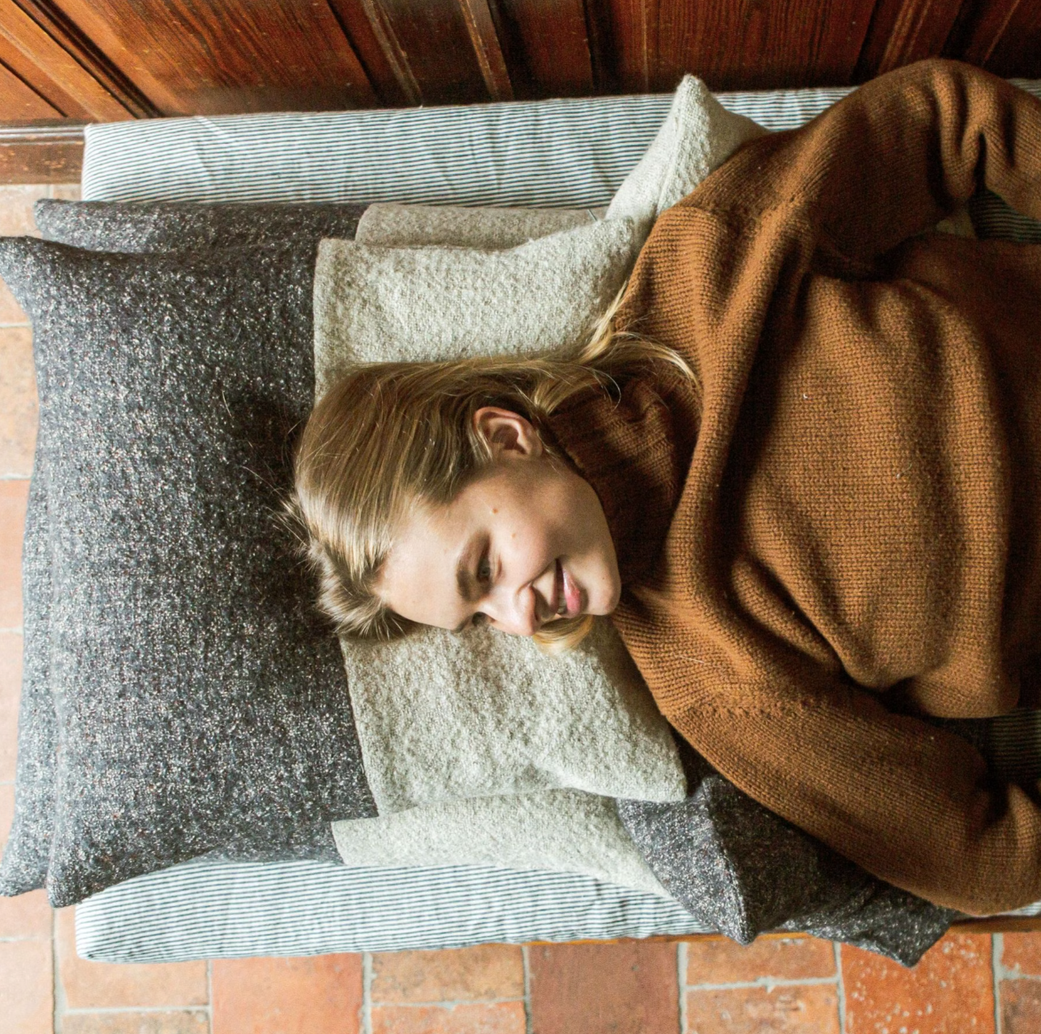 Libeco Jess Cushion Cover 50cm x 50cm Smoke | Libeco | Miss Arthur | Home Goods | Tasmania