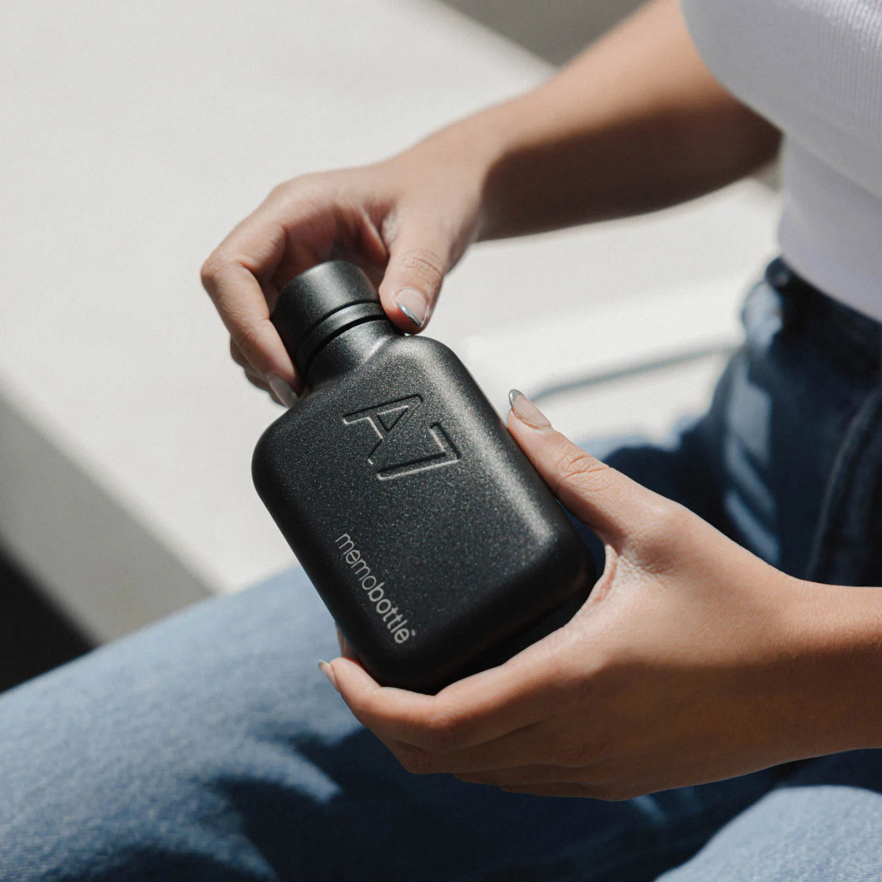 Memobottle Stainless Steel Bottle Black A7 | Memobottle | Miss Arthur | Home Goods | Tasmania
