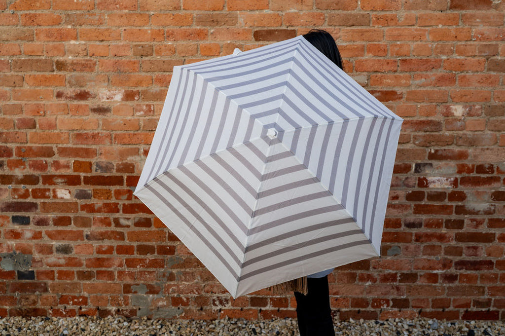 RE:PET Mini Umbrella Grey Stripe | U-DAY | Miss Arthur | Home Goods | Tasmania