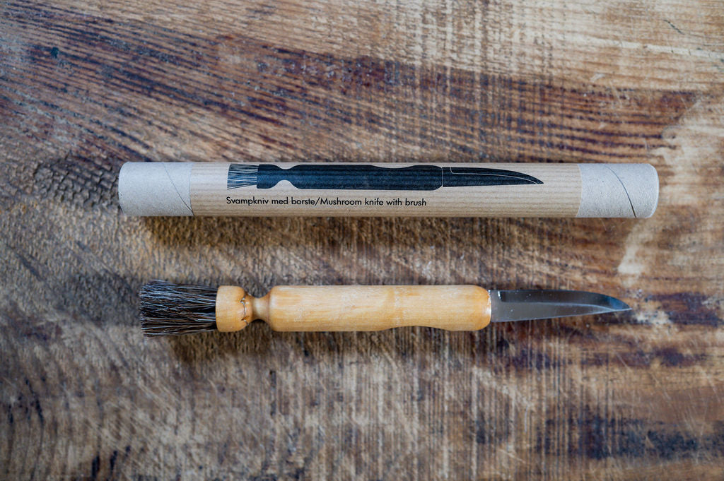 Iris Hantverk Mushroom Brush with Knife | Iris Hantverk | Miss Arthur | Home Goods | Tasmania