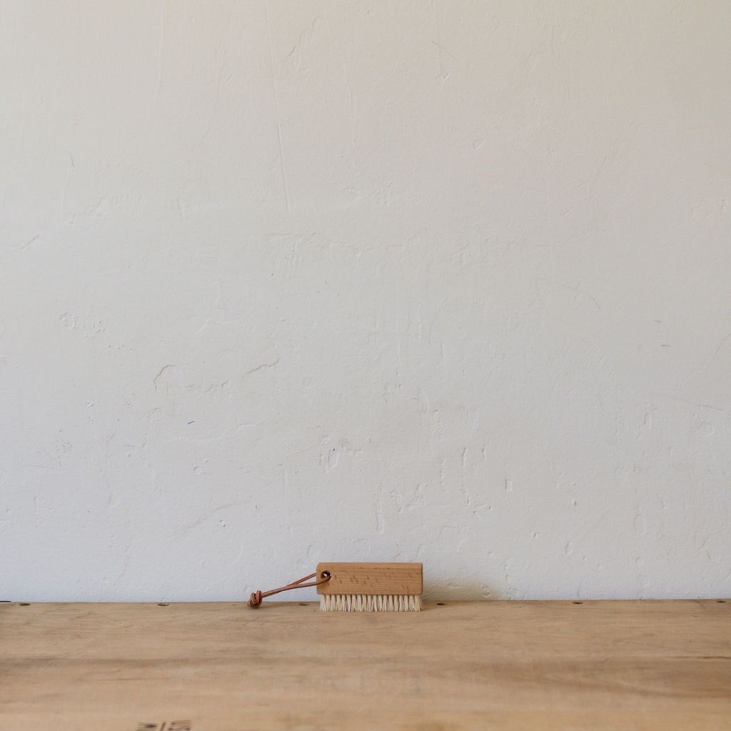 Nail Brush with Leather Strap | Redecker | Miss Arthur | Home Goods | Tasmania