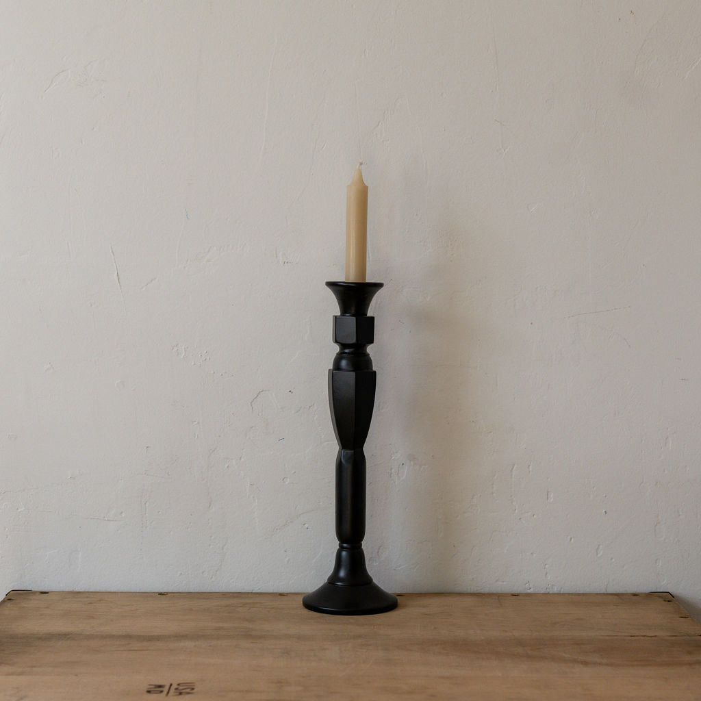 Sir|Madam Black Lacquered Candlestick No.1 | Sir|Madam | Miss Arthur | Home Goods | Tasmania