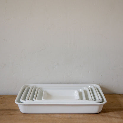 Noda Horo White Enamel Baking Tray No.15 | Noda Horo | Miss Arthur | Home Goods | Tasmania