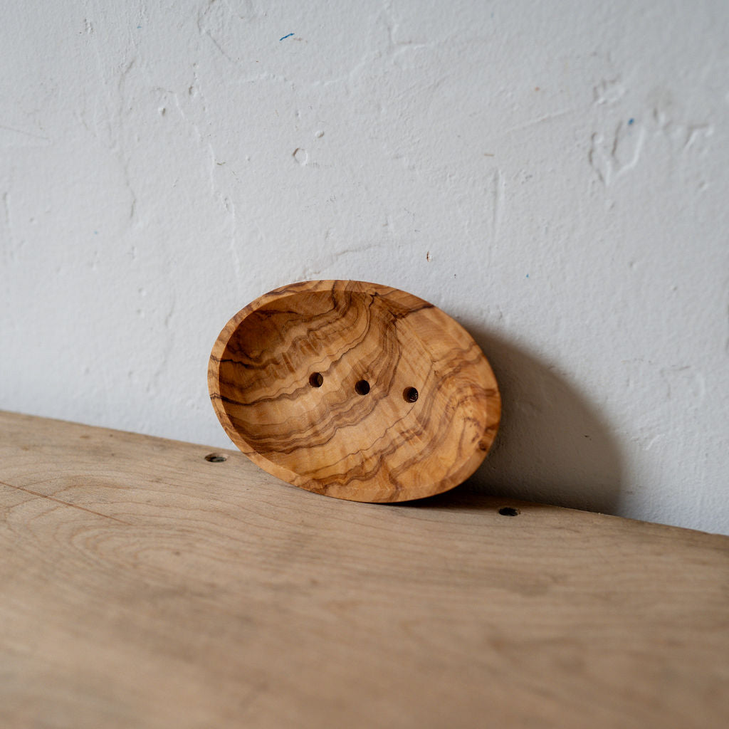 Olive Wood Soap Dish | Artisanal Goods | Miss Arthur | Home Goods | Tasmania