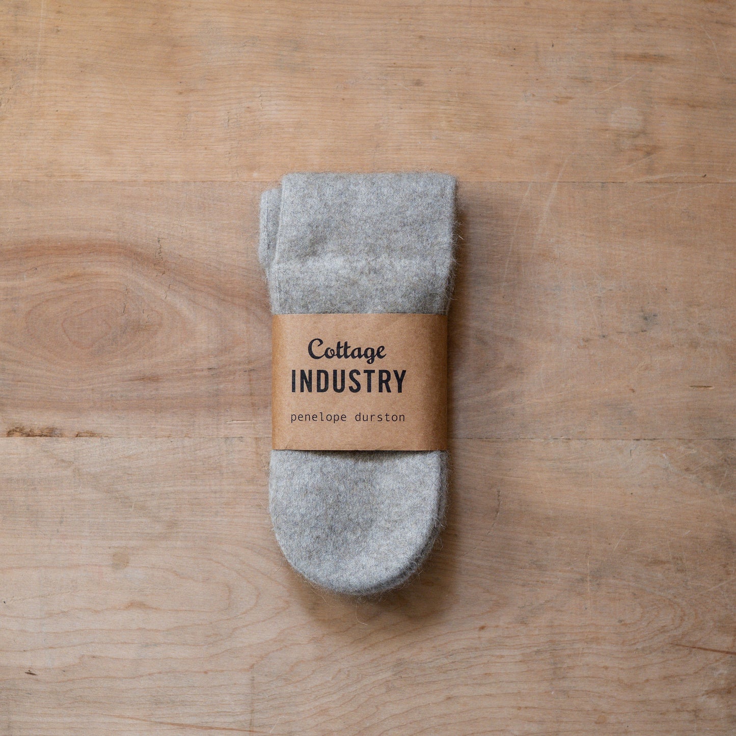 Penelope Durston Possum and Merino Wool Sock Natural Large | Penelope Durston | Miss Arthur | Home Goods | Tasmania