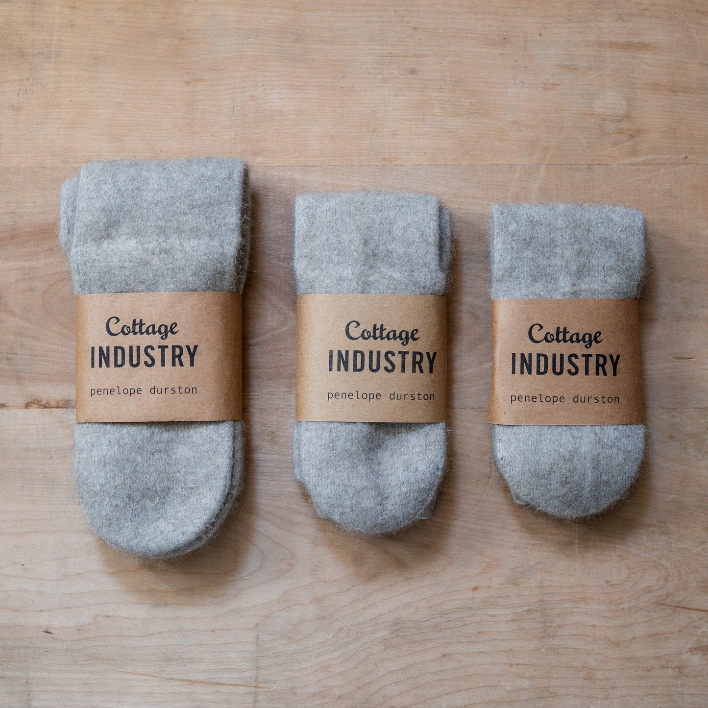 Penelope Durston Possum and Merino Wool Sock Natural Medium | Penelope Durston | Miss Arthur | Home Goods | Tasmania