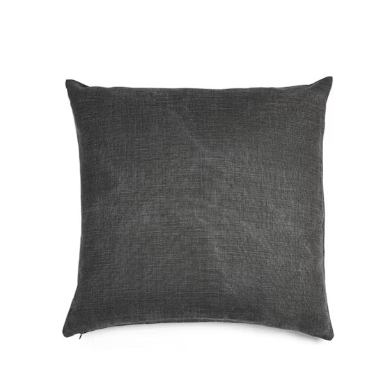 Libeco Re Cushion Cover Black 63cm x 63cm | Libeco | Miss Arthur | Home Goods | Tasmania