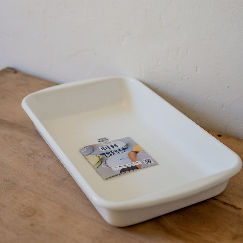 Riess Enamel Baking Dish White 36/21.5 | Riess | Miss Arthur | Home Goods | Tasmania