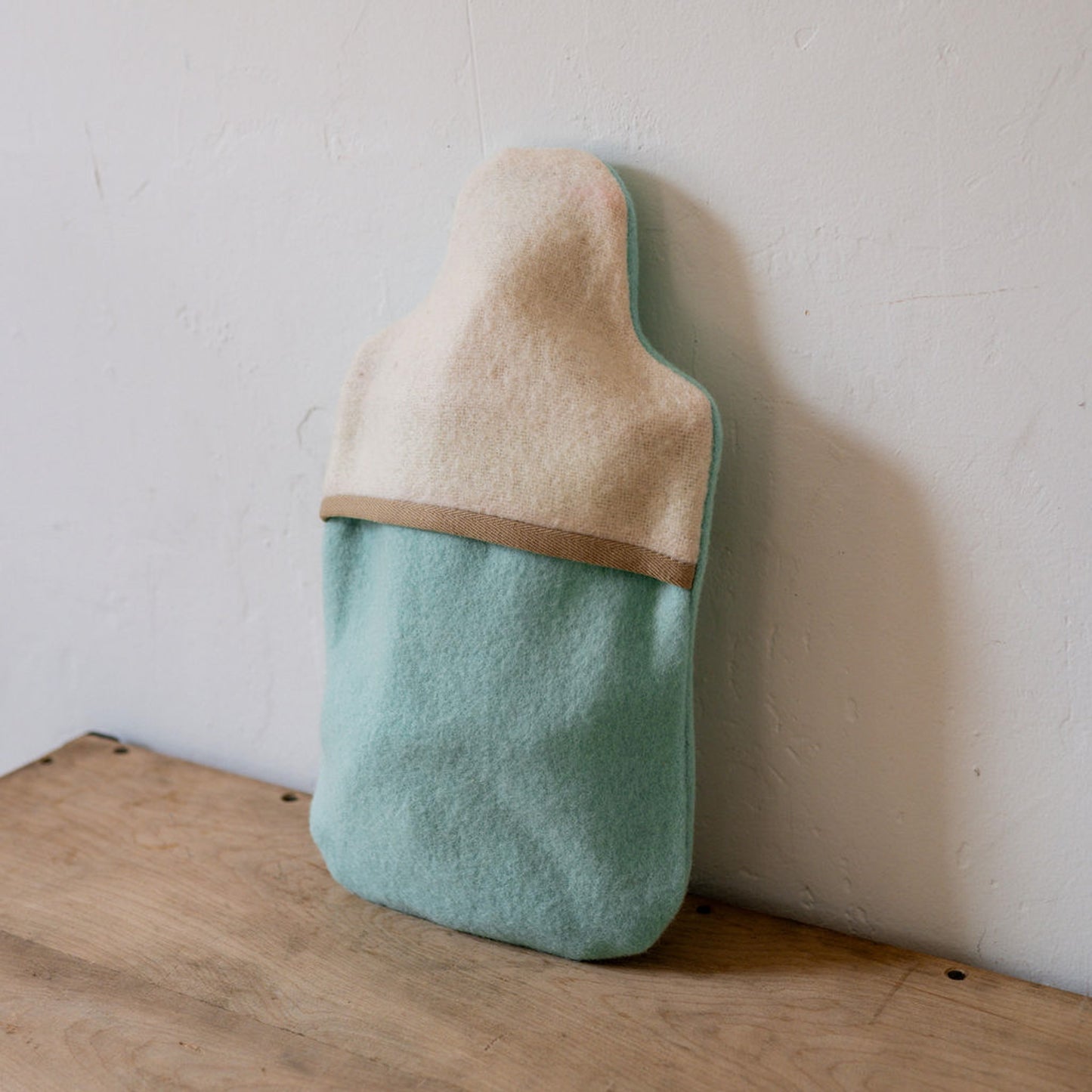 Vintage Wool Blanket Hot Water Bottle Cover Aqua | Miss Arthur | Miss Arthur | Home Goods | Tasmania