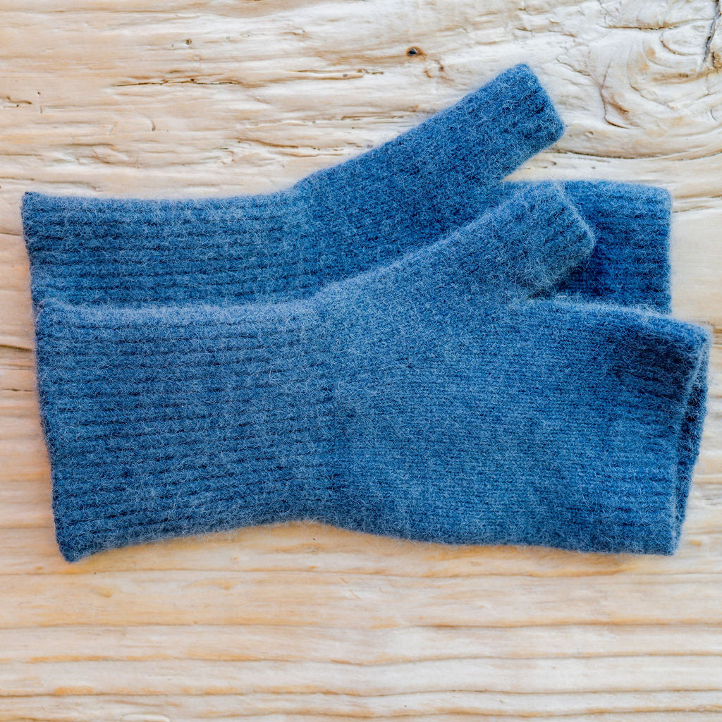 Penelope Durston Angora and Lambswool Slove Slate Blue | Penelope Durston | Miss Arthur | Home Goods | Tasmania