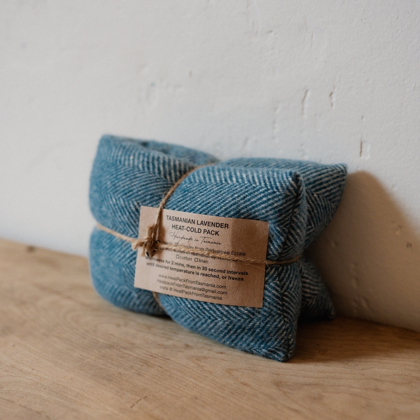 Upcycled Merino Wool Lavender Heat Pack Indian Teal | Heatpack From Tasmania | Miss Arthur | Home Goods | Tasmania