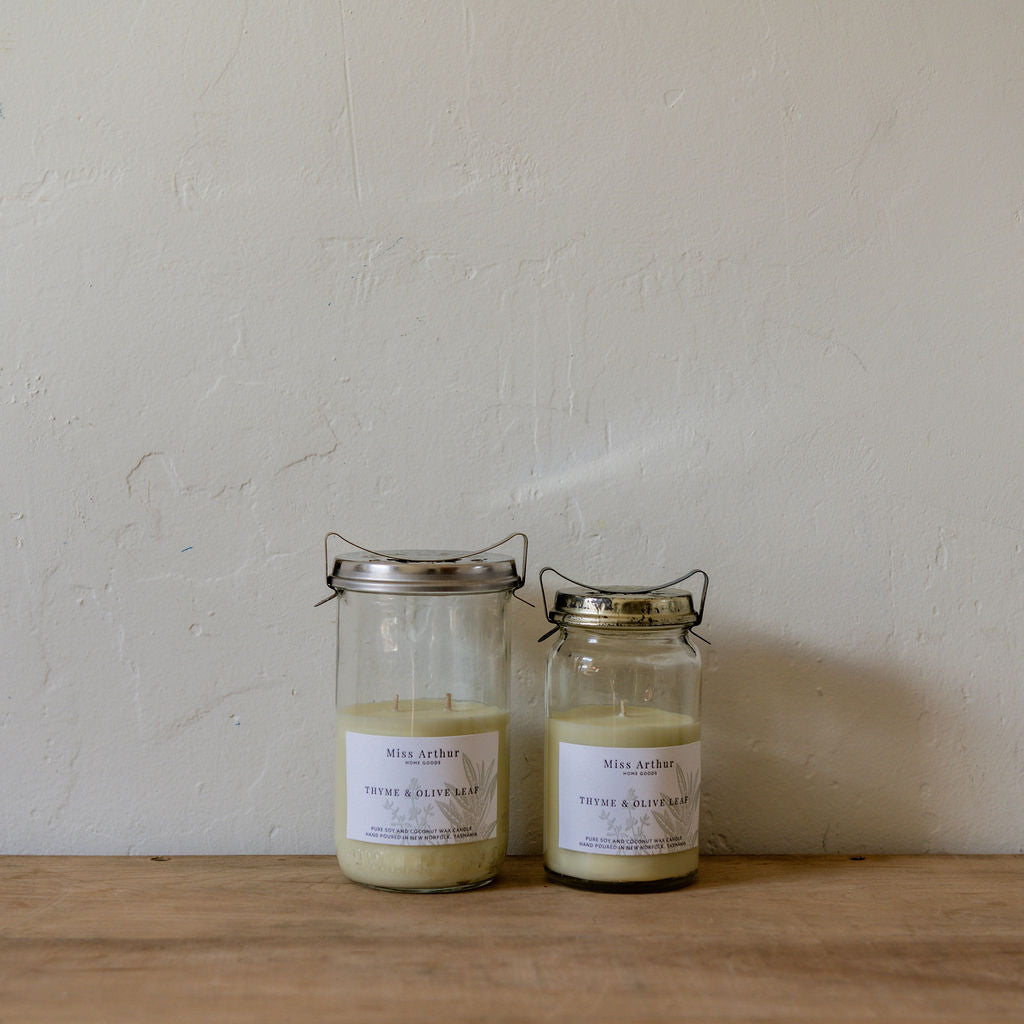 Thyme & Olive Leaf N° 20 Candle | Miss Arthur | Miss Arthur | Home Goods | Tasmania