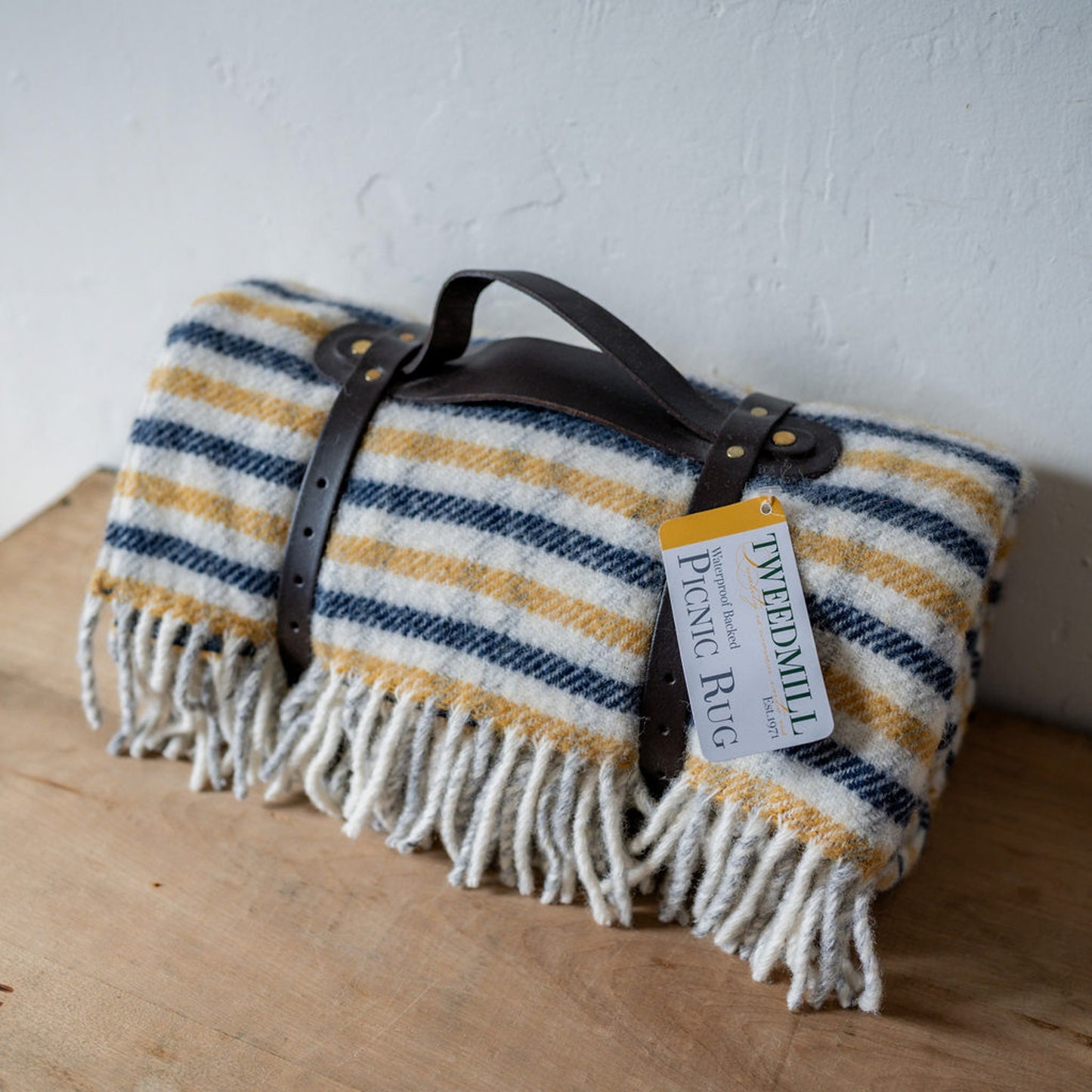 Tweedmill Textiles Polo Wool Picnic Rug Gun Club Navy | Tweedmill Textiles | Miss Arthur | Home Goods | Tasmania
