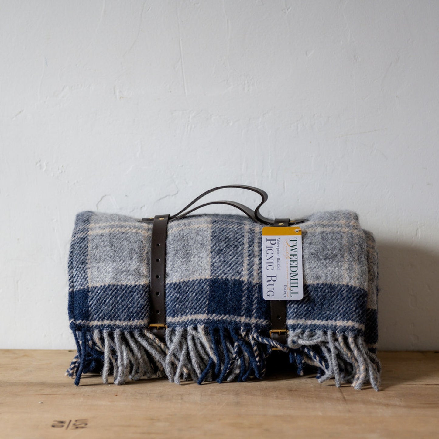 Tweedmill Textiles Polo Wool Picnic Rug Navy Bannockbane | Tweedmill Textiles | Miss Arthur | Home Goods | Tasmania