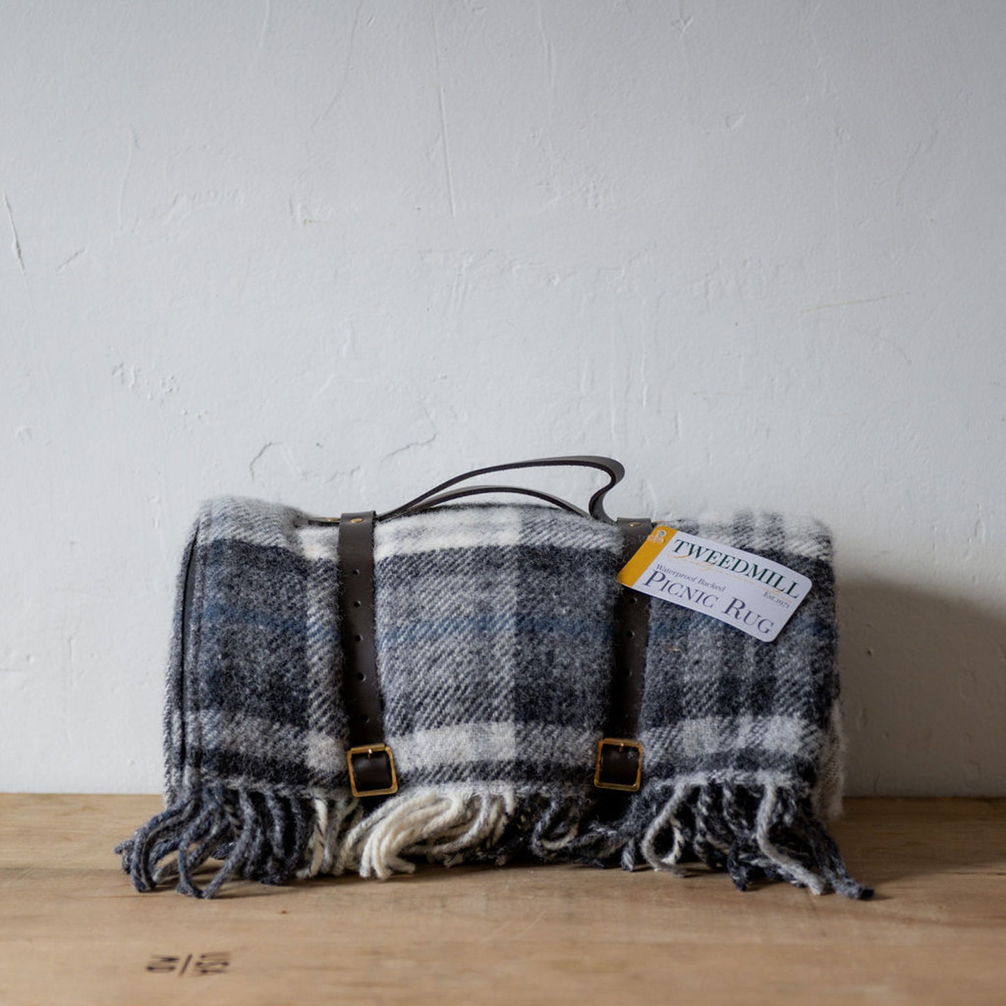 Tweedmill Textiles Polo Wool Picnic Rug Cottage Grey | Tweedmill Textiles | Miss Arthur | Home Goods | Tasmania