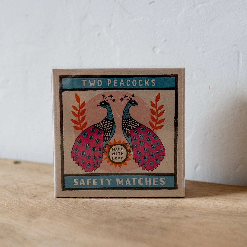 Archivist Luxury Matches Two Peacocks | Archivist | Miss Arthur | Home Goods | Tasmania