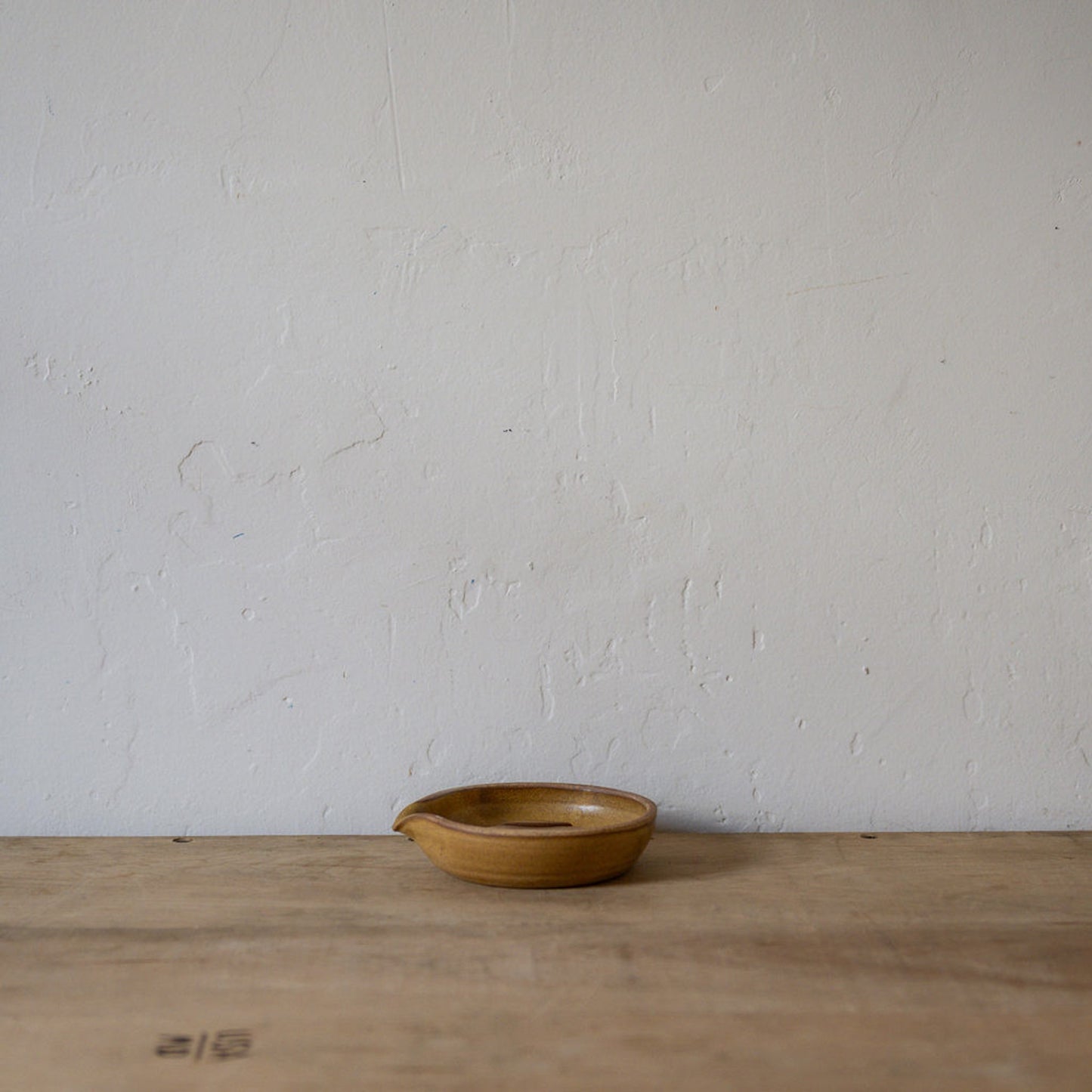 Pottery Soap Dish with Spout Honey | Artisanal Goods | Miss Arthur | Home Goods | Tasmania