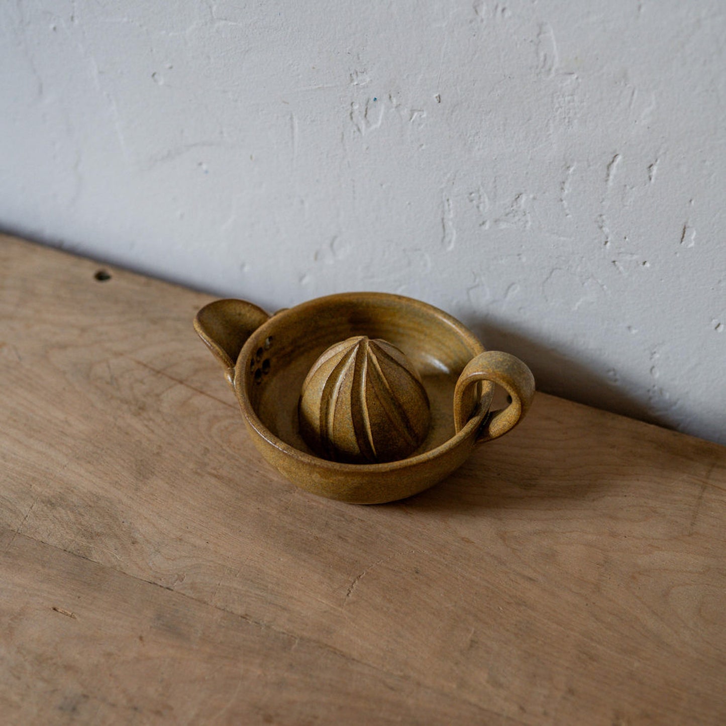 Pottery Juicer Honey | Artisanal Goods | Miss Arthur | Home Goods | Tasmania