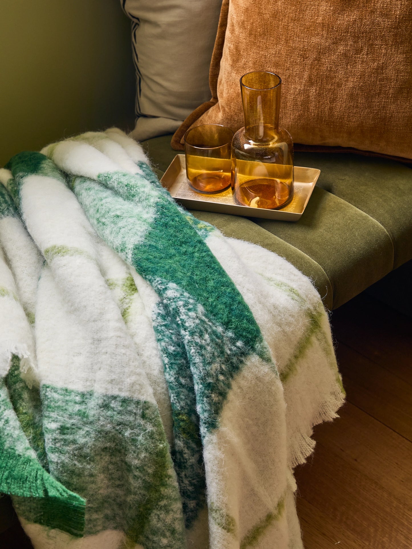 Waverley Mills Weave Throw Forest | Waverley Mills | Miss Arthur | Home Goods | Tasmania