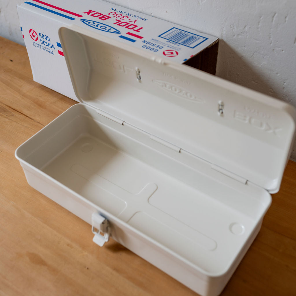 Toyo Steel Camber-Top Toolbox White Y-350 | Toyo | Miss Arthur | Home Goods | Tasmania