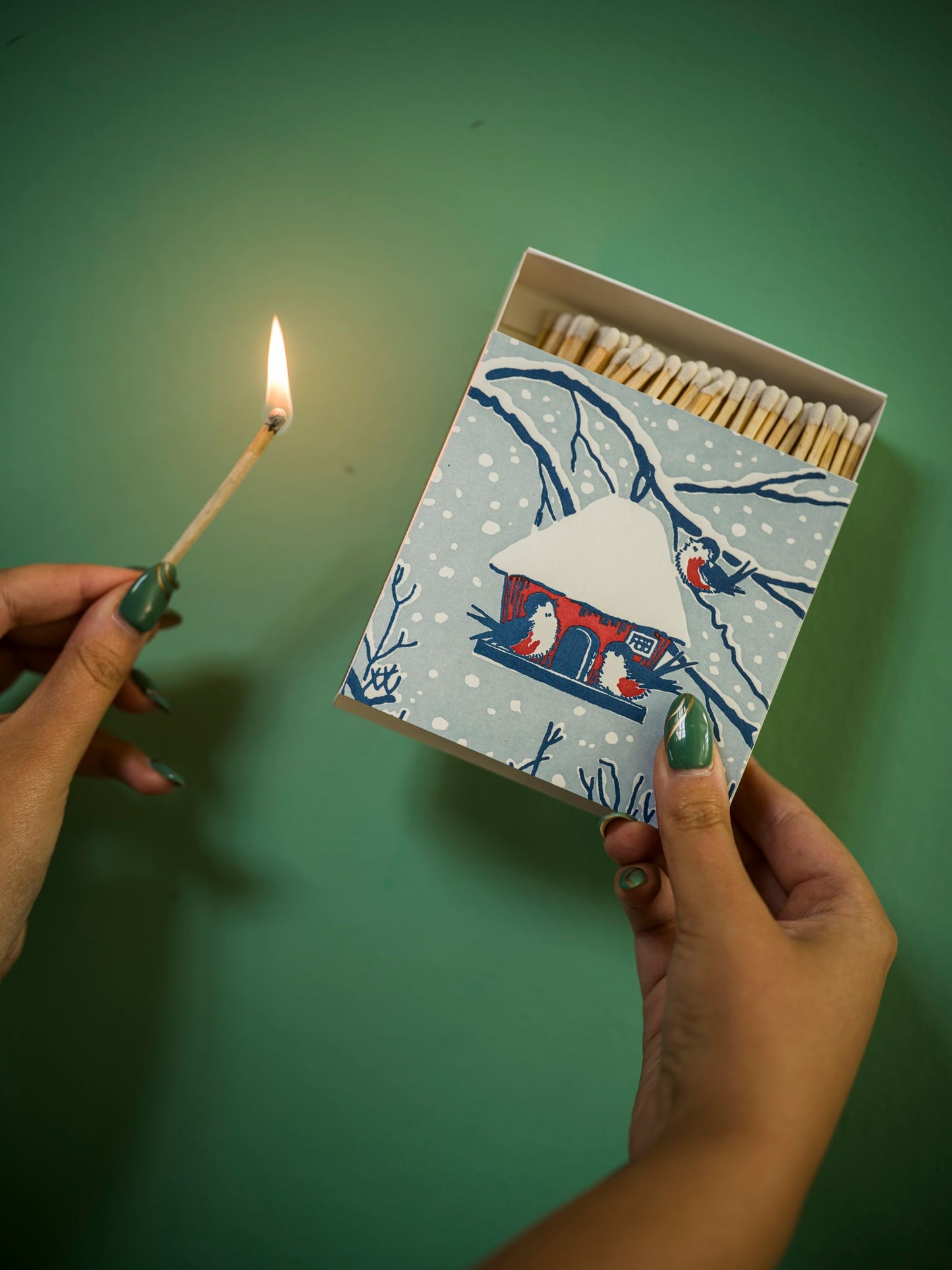 Archivist Luxury Matches Winter Birds | Archivist | Miss Arthur | Home Goods | Tasmania