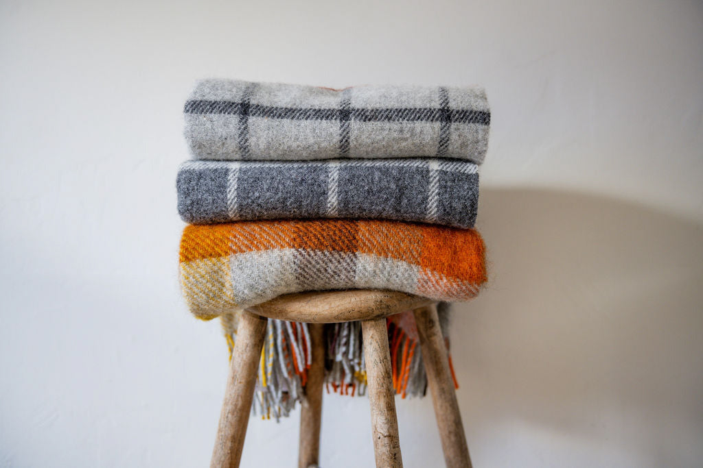 Klippan Tartan Blanket Dark Grey | Klippan | Miss Arthur | Home Goods | Tasmania