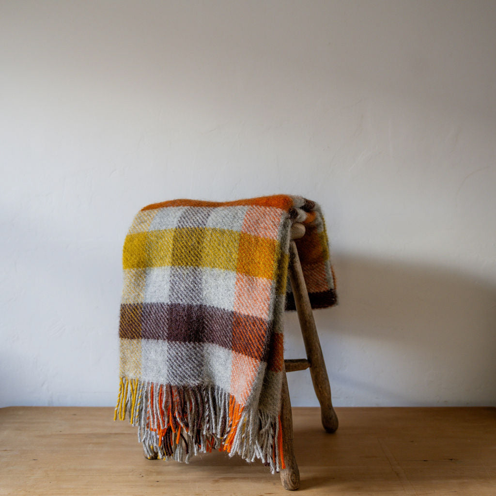 Klippan Gotland Wool Multi Blanket Yellow | Klippan | Miss Arthur | Home Goods | Tasmania