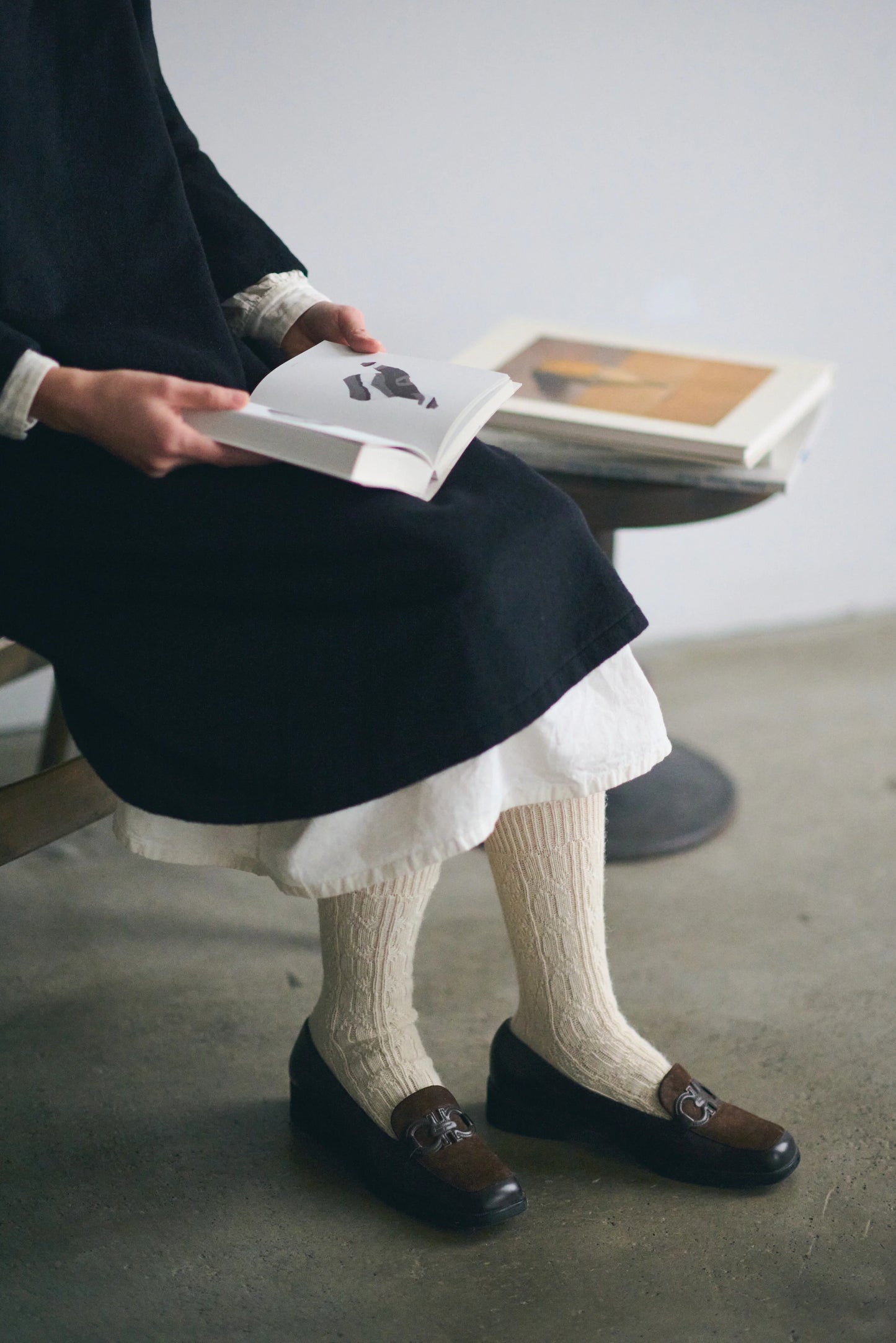 Yahae Alpaca Cable Socks Natural Small | Yahae | Miss Arthur | Home Goods | Tasmania