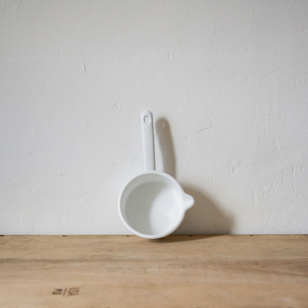 Riess Enamel Saucepan with Spout White 0.75L | Riess | Miss Arthur | Home Goods | Tasmania
