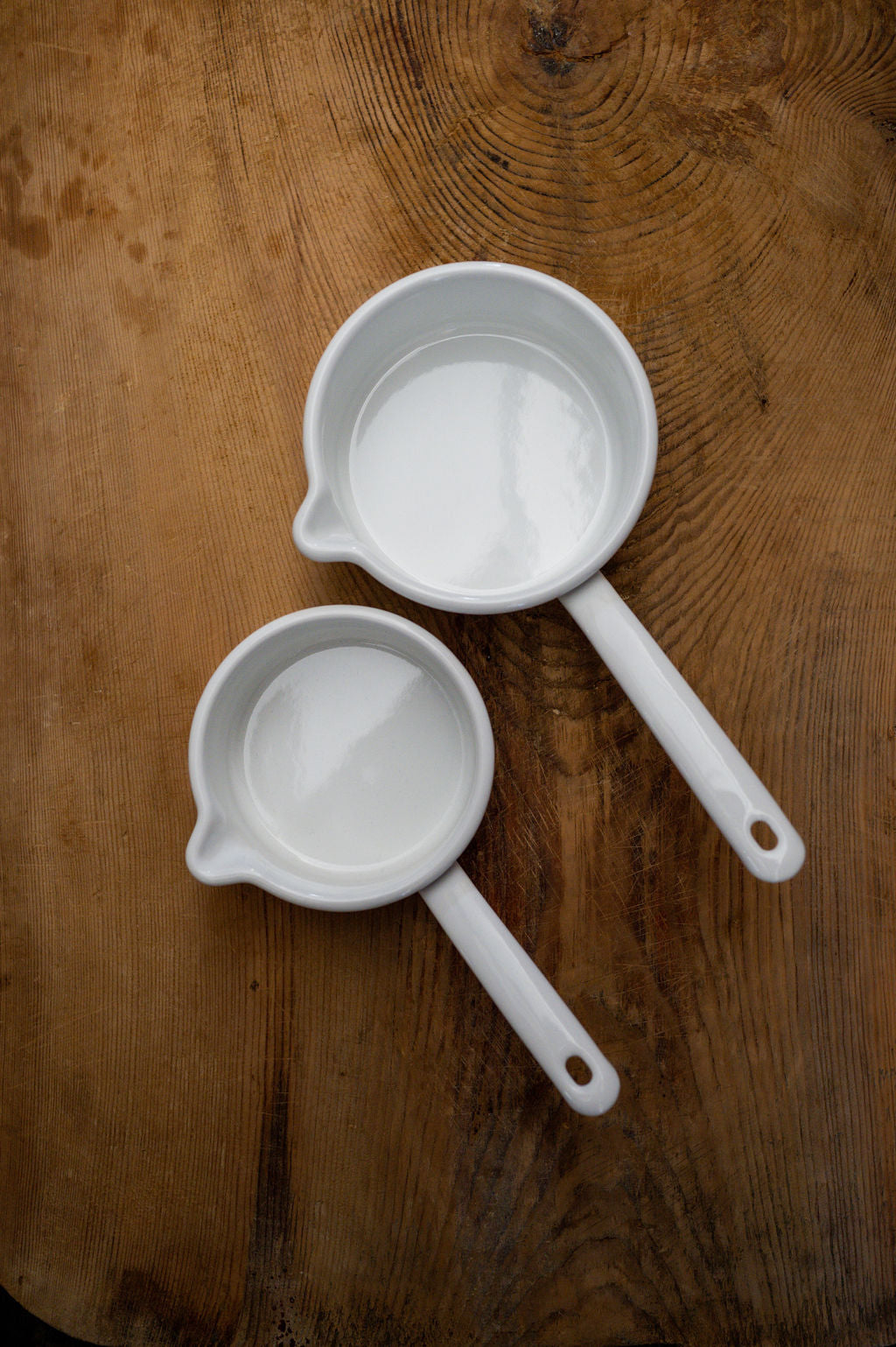 Riess Enamel Saucepan with Spout White 0.75L | Riess | Miss Arthur | Home Goods | Tasmania