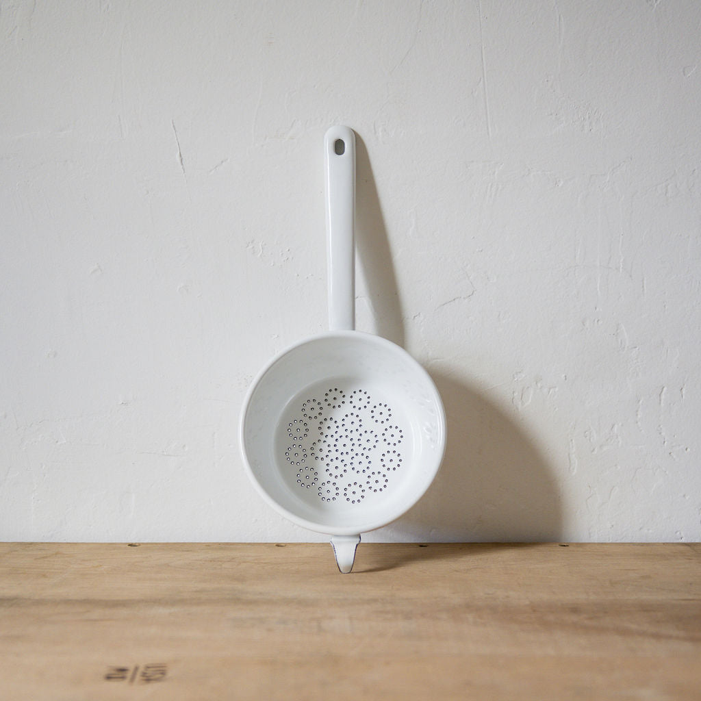 Riess Enamel Sieve with Handle White 16cm | Riess | Miss Arthur | Home Goods | Tasmania
