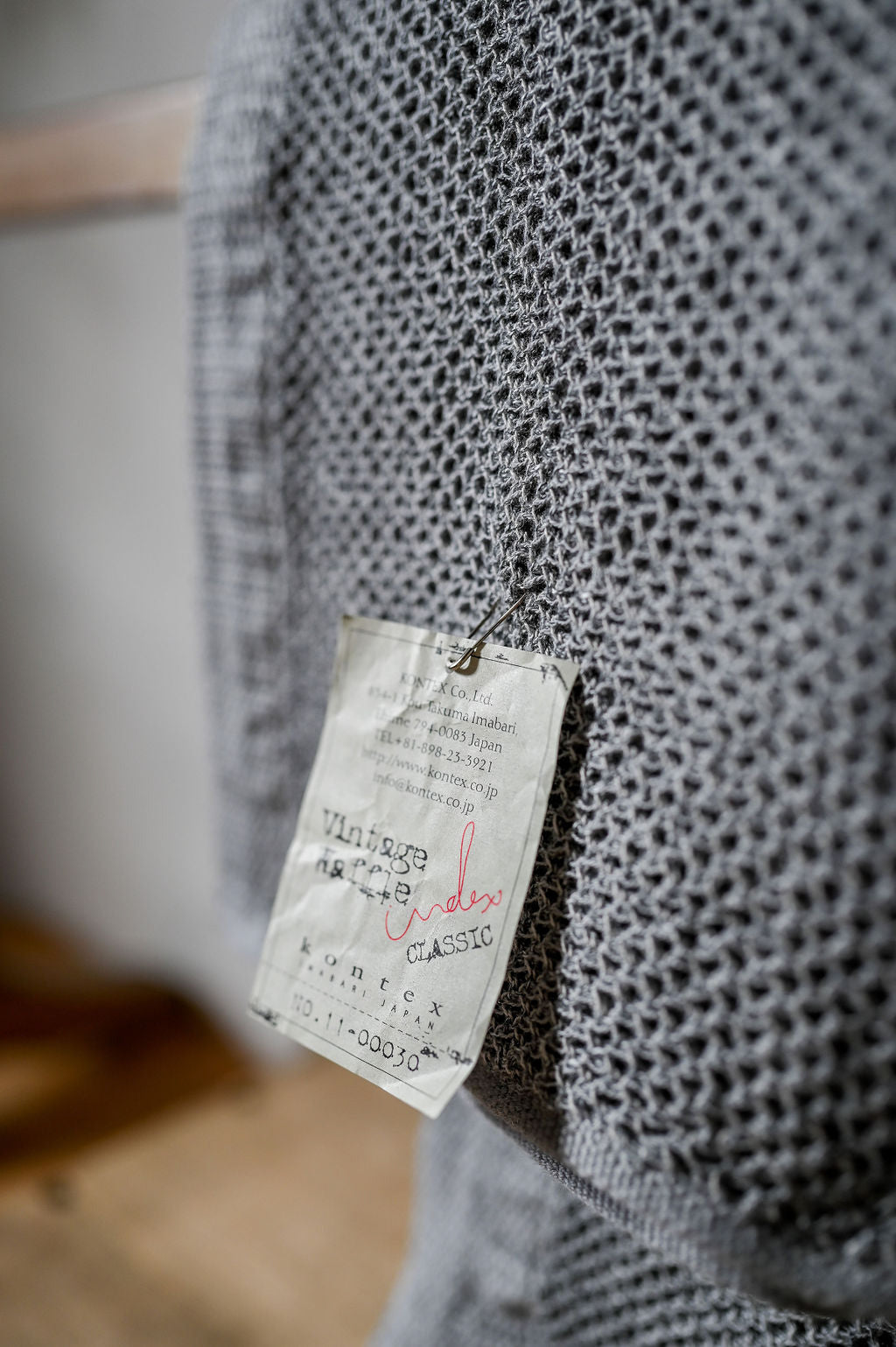 Kontex Vintage Waffle Hand Towel Steel | Kontex | Miss Arthur | Home Goods | Tasmania