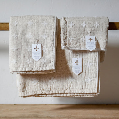Kontex Linen Plus Hand Towel Beige | Kontex | Miss Arthur | Home Goods | Tasmania
