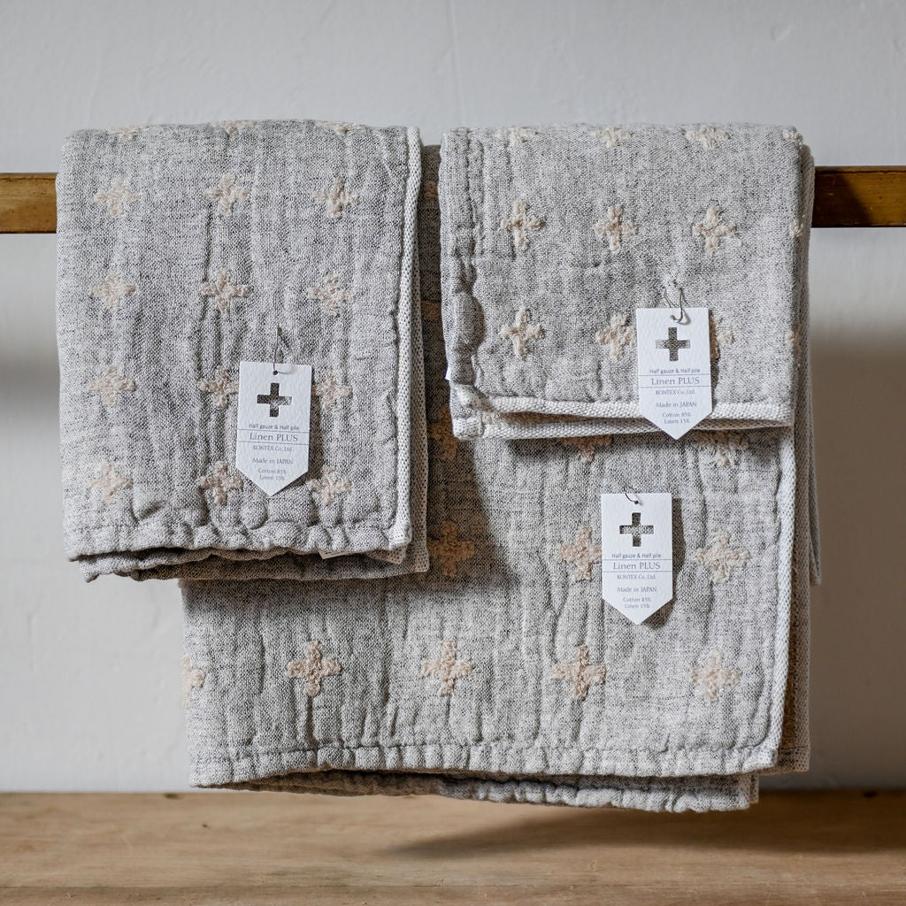 Kontex Linen Plus Hand Towel Grey | Kontex | Miss Arthur | Home Goods | Tasmania